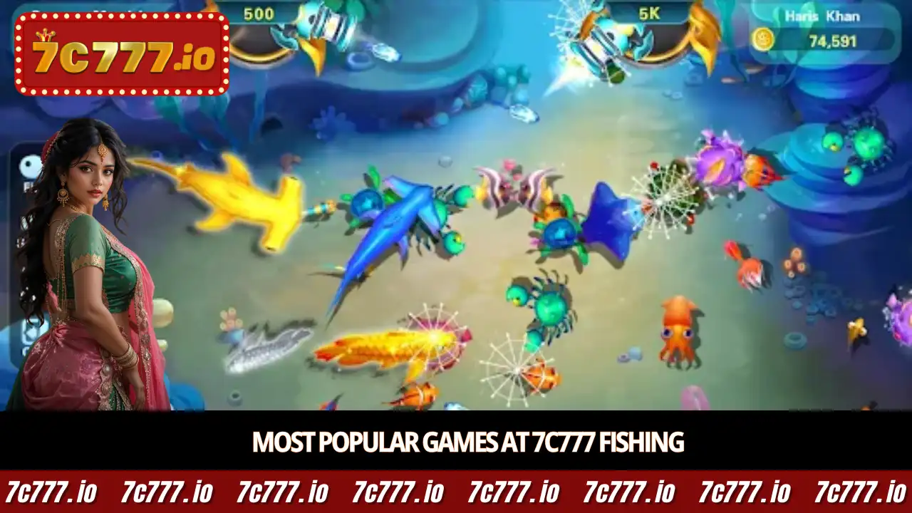 Most popular games at 7c777 Fishing